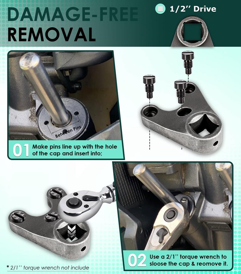 Yoursme مفتاح تثبيت/إمالة MT0006-32mm x 4/4.5mm للياماها وسوزوكي وجونسون وإيفينرود وهوندا لإزالة أسطوانات الهيدروليك وأغطية التثبيت/الإمالة - Image 5